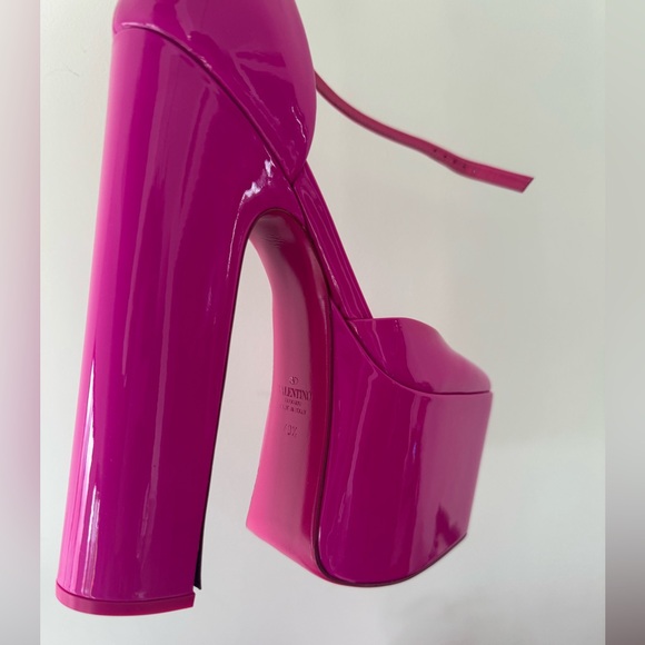 Valentino Garavani Discobox 180 patent-leather platform pumps size 40.5 new box - Picture 15 of 16